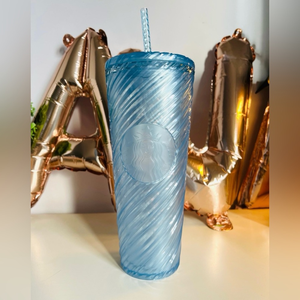 Starbucks blue tumbler